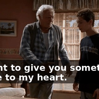 I want to give you something close to my heart.