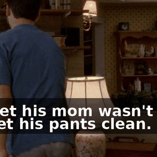 I'll bet his mom wasn't able to get his pants clean.