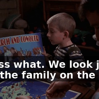 Guess what. We look just like the family on the box.