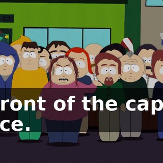 in front of the capital office.