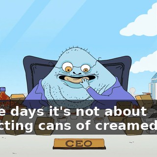 These days it's not about collecting cans of creamed corn