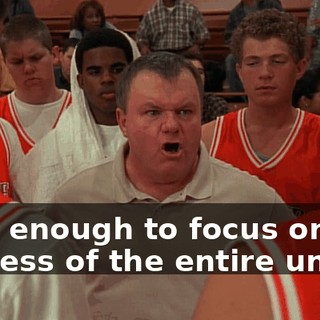 long enough to focus on the success of the entire unit!