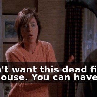 I don't want this dead fish in my house. You can have it.