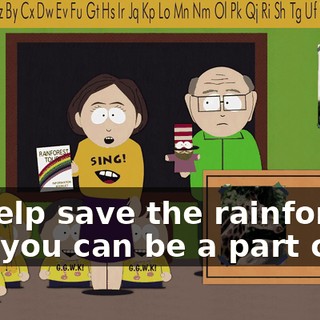 to help save the rainforest, and you can be a part of it.