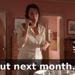 But next month...