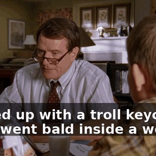 Ended up with a troll keychain that went bald inside a week.