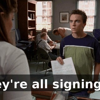 They're all signing up