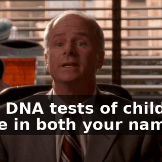 with DNA tests of children, lease in both your names,