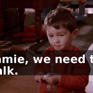 Jamie, we need to talk.