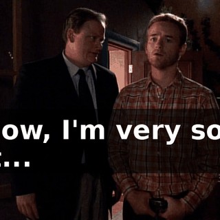 I know, I'm very sorry, just...