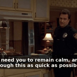 Sir, we need you to remain calm, and we'll get through this as quick as possible.