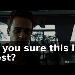 Are you sure this isn't a test?