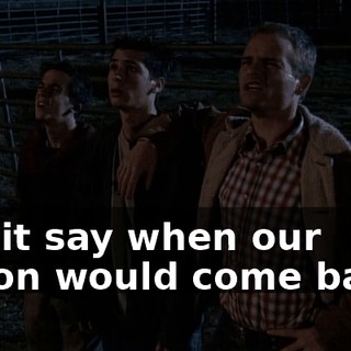 Did it say when our vision would come back?