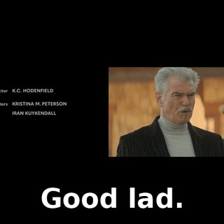 Good lad.