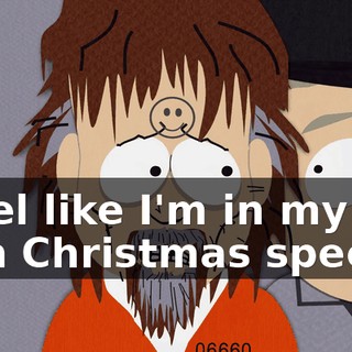 I feel like I'm in my own Christmas special.