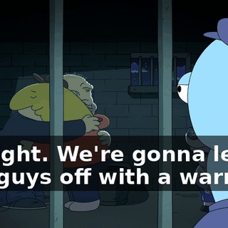 All right. We're gonna let you guys off with a warning.