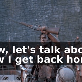 Now, let's talk about how I get back home.