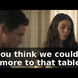 Do you think we could add two more to that table?