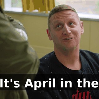 - ♪ It's April in the D ♪