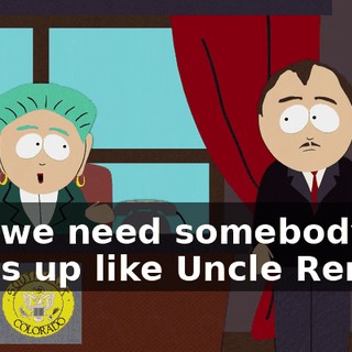 and we need somebody to dress up like Uncle Remus.