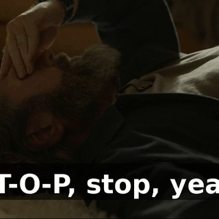 S-T-O-P, stop, yeah.