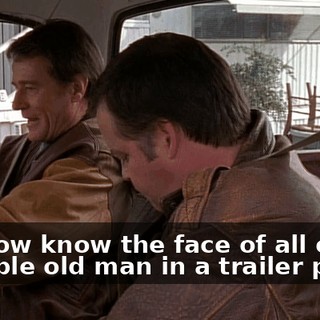 We now know the face of all evil is a feeble old man in a trailer park