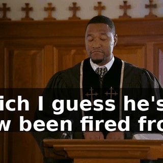 which I guess he's now been fired from.