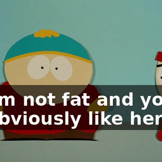 I'm not fat and you obviously like her