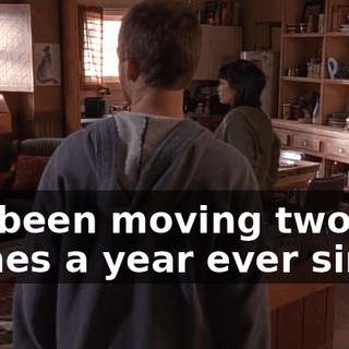 It's been moving two inches a year ever since.