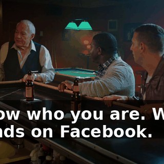 I know who you are. We're friends on Facebook.