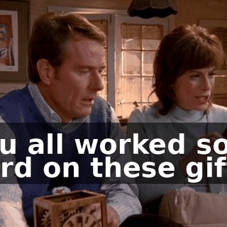 You all worked so hard on these gifts.