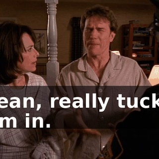 I mean, really tucking them in.