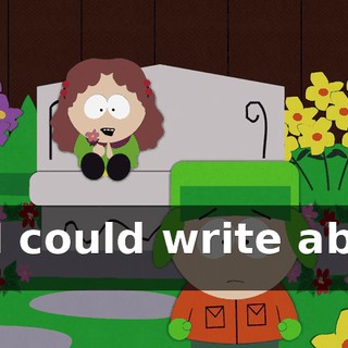 So I could write about it.