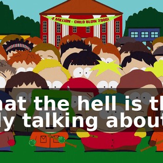 What the hell is that lady talking about?