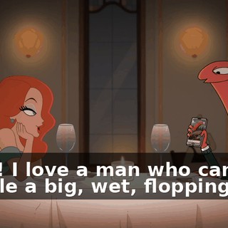 Wow! I love a man who can handle a big, wet, flopping fish.