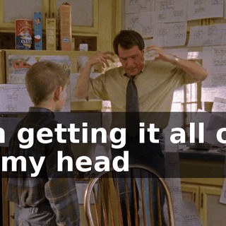 I'm getting it all out of my head