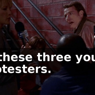 of these three young protesters.