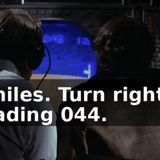 8 miles. Turn right to heading 044.