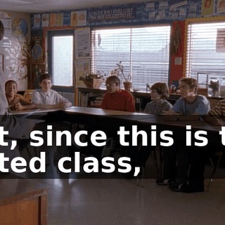 But, since this is the gifted class,