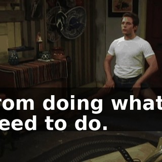 from doing what I need to do.