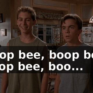 ♪ Boop bee, boop bee, boop bee, boo... ♪