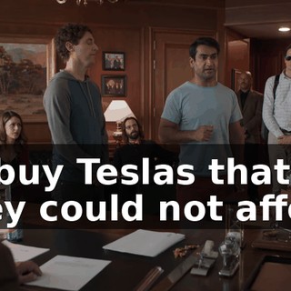to buy Teslas that they could not afford