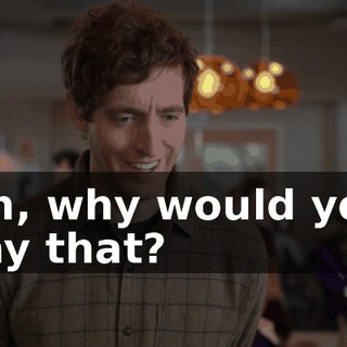 Uh, why would you say that?