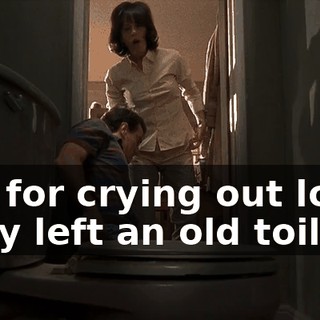 Oh, for crying out loud. They left an old toilet.