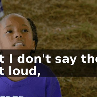 but I don't say them out loud,