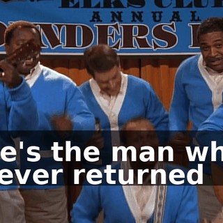 ♪ He's the man who never returned ♪