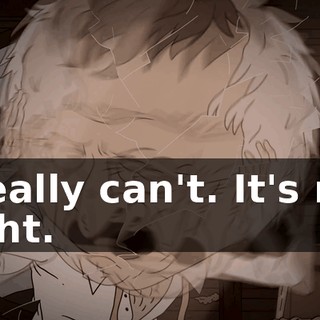 I really can't. It's not right.