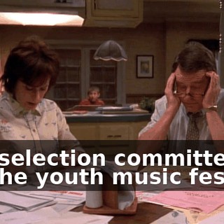 The selection committee for the youth music festival