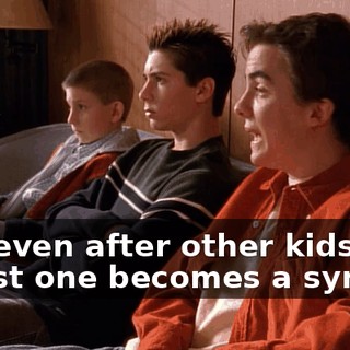 and even after other kids, the oldest one becomes a symbol