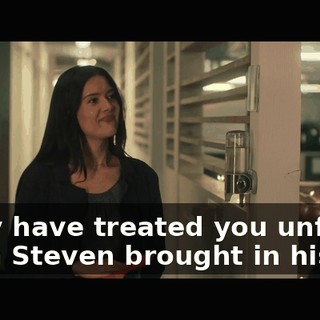 I may have treated you unfairly when Steven brought in his dog